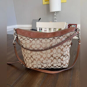 Coach signature logo satchel